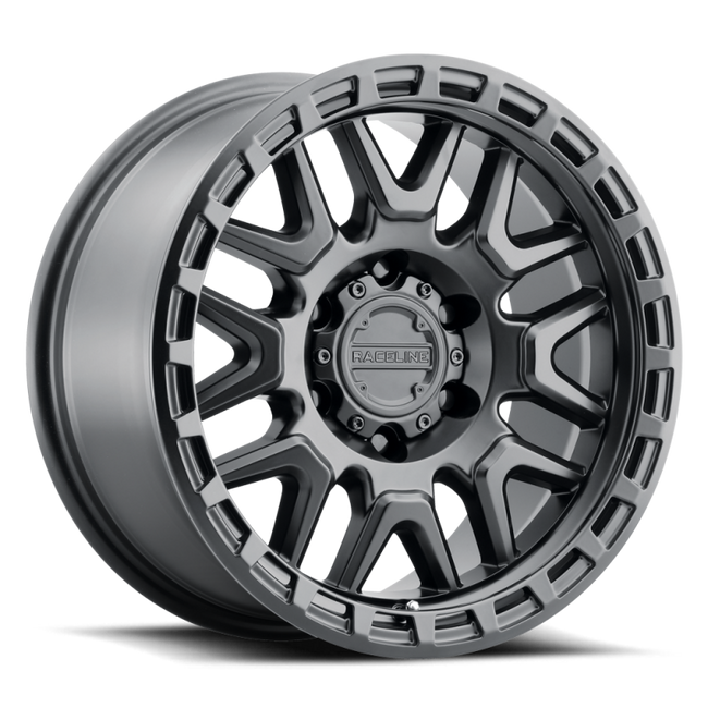 Raceline 953B Krank 20x9in / 6X135 BP / 0mm Offset / 87.1mm Bore - Satin Black