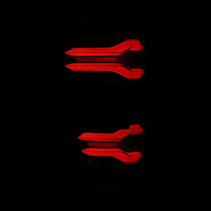 AlphaRex 21-23 Ford F-150 LUXX LED Tailights - Black w/ BLIS