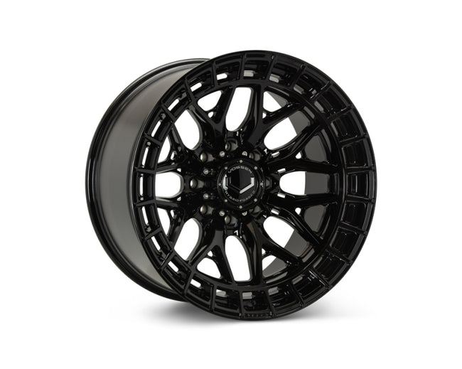 Vossen HFX-1 20x10 - 8x180 - ET18 - Super Deep Face - 124.3 - Gloss Black Wheel