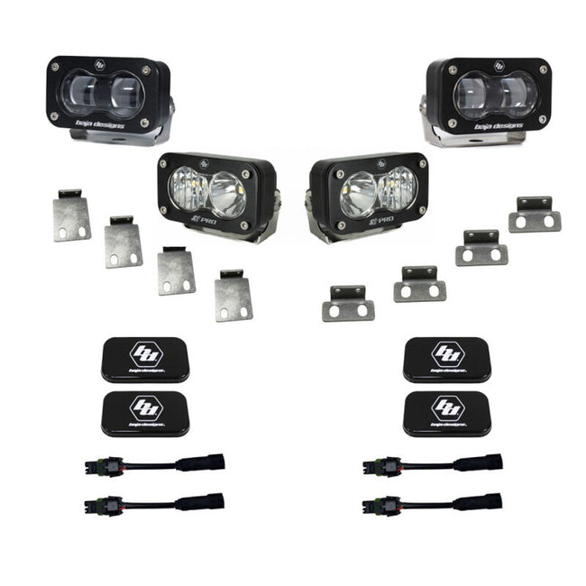 Baja Designs 21+ Ford Raptor S2 SAE Pro Fog Pocket Light Kit Clear