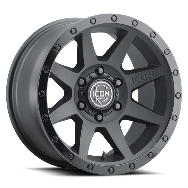 ICON Rebound 18x9 5x150 25mm Offset 6in BS 110.1mm Bore Double Black Wheel