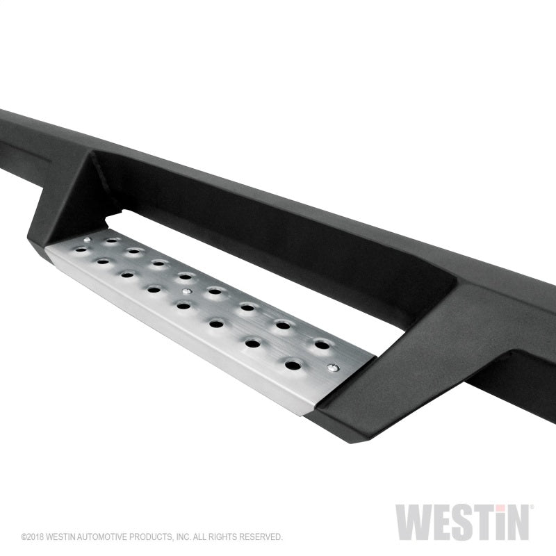 Westin 07-18 Jeep Wrangler JKU 4dr. HDX Stainless Drop Nerf Step Bars - Tex. Blk