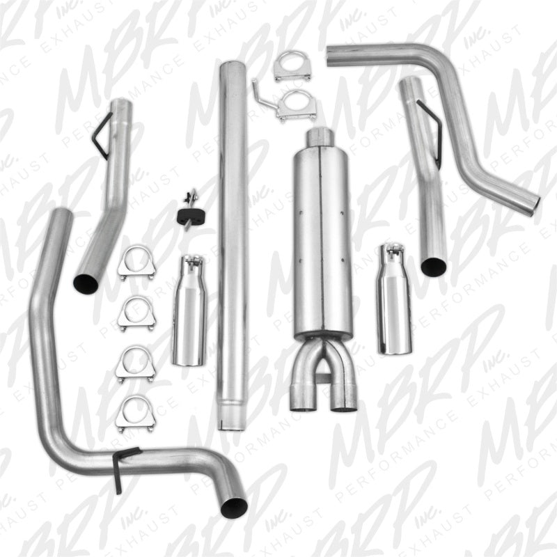 MBRP 2004-2008 Ford F150 4.6/5.4L EC/CC-SB Cat Back Dual Split Side