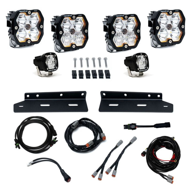 Baja Designs 21-25 Ford Raptor Squadron Pro 2.0/S1 Fog Pocket Kit (Multi Patterns) - Clear