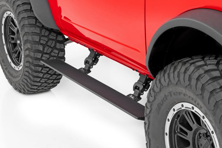 Rough Country Power Power Running Boards | Lighted | 2 Door | Ford Bronco (21-23)