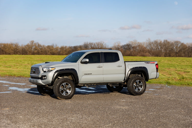 Rough Country Pocket Fender Flares | 218 Midnight Black Metallic | Toyota Tacoma (16-23)