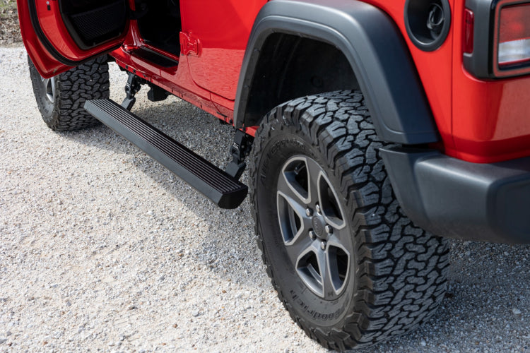 Rough Country Power Running Boards | Lighted | 4 Door | Jeep Wrangler JL (18-23)