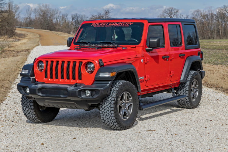 Rough Country Power Running Boards | Lighted | 4 Door | Jeep Wrangler JL (18-23)