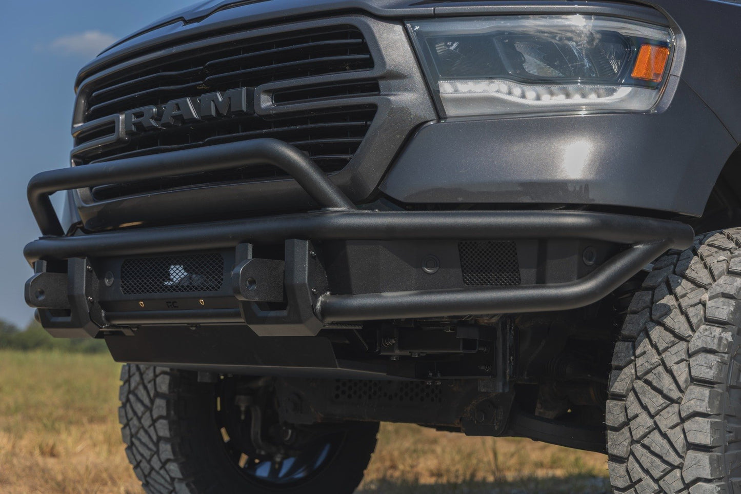 Rough Country Ram 1500 2019-2024 Tubular Front Bumper Without Winch Plate