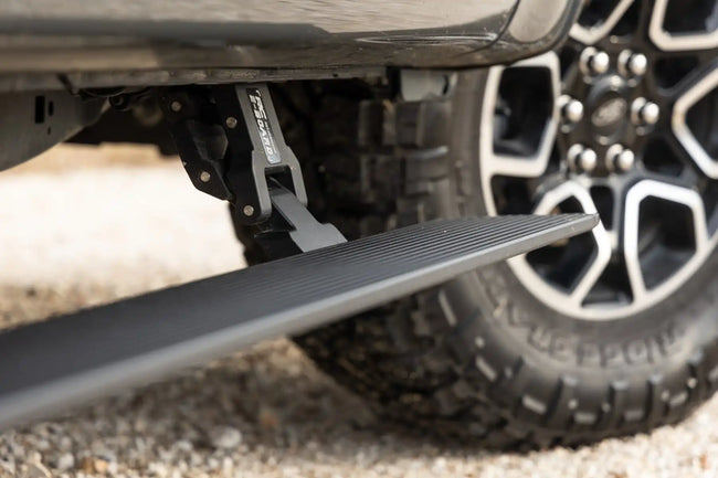 Rough Country Ford Power Folding Running Boards 15-24 F-150/17-24 F-250 SuperCrew Cab