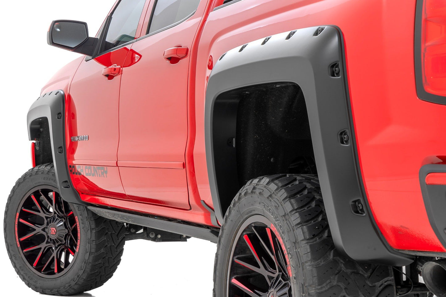Pocket Fender Flares | 6'7" & 8' Bed | GB8 Mosaic Black | Chevy Silverado 1500 (14-18)/2500HD