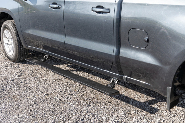 Rough Country Power Running Boards Lighted, Double Cab Chevy/GMC 1500/2500HD/3500HD (2019-2023)