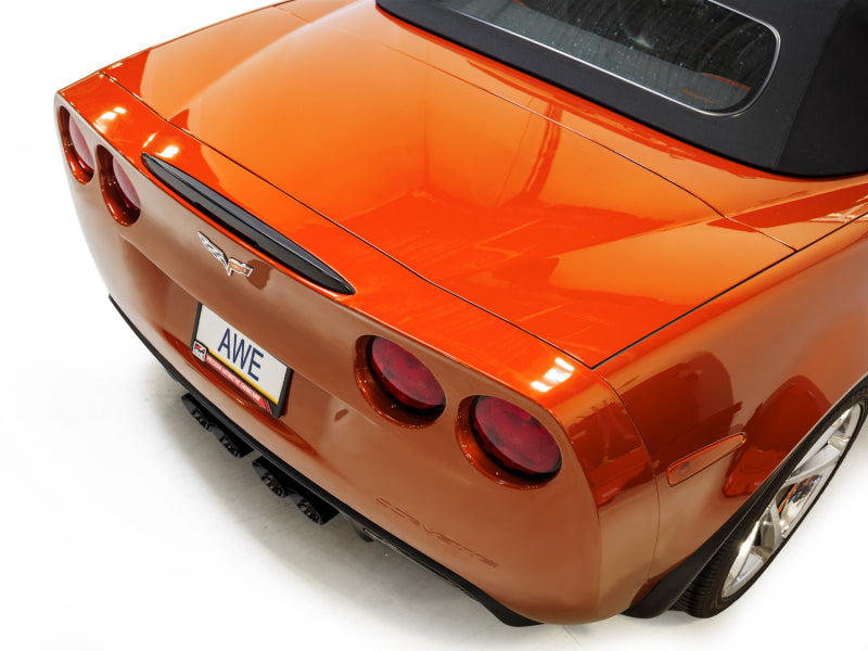 AWE Tuning 05-07 C6 Chevrolet Corvette 6.0L Touring Edition Axleback Exhaust w/ Diamond Black Tips