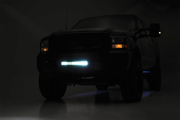 Rough Country LED Light Kit | Bumper Mount | 20" Spectrum Dual Row | Ford F-250/F-350 Super Duty (05-07)