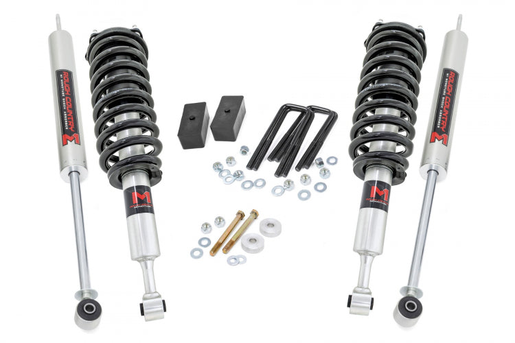 Rough Country 3.0 Inch Toyota Suspension Lift Kit M1 Struts and Shocks (05-23 Tacoma)