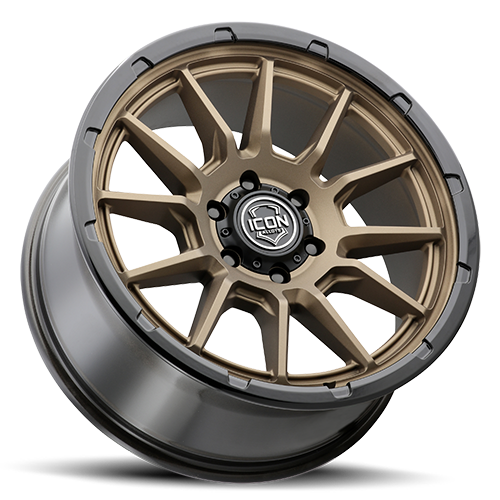 ICON Alloys Cajon 20x9 / 5x5 / -12mm / 4.5in BS Satin Bronze Wheel w/ GB Lip