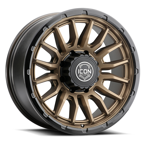 ICON Alloys Cajon 20x9 / 8x6.5 / 12mm / 5.5in BS Satin Bronze Wheel w/ GB Lip