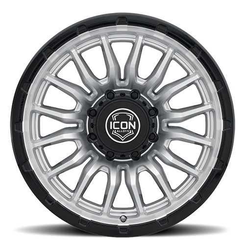ICON Alloys Cajon 20x9 / 8x6.5 / 12mm / 5.5in BS Silver Machined Wheel w/ GB Lip