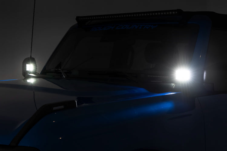 Rough Country LED Light | Ditch Mount | 2"Spectrum Pair | Spot Pattern | Ford Bronco (21-23)
