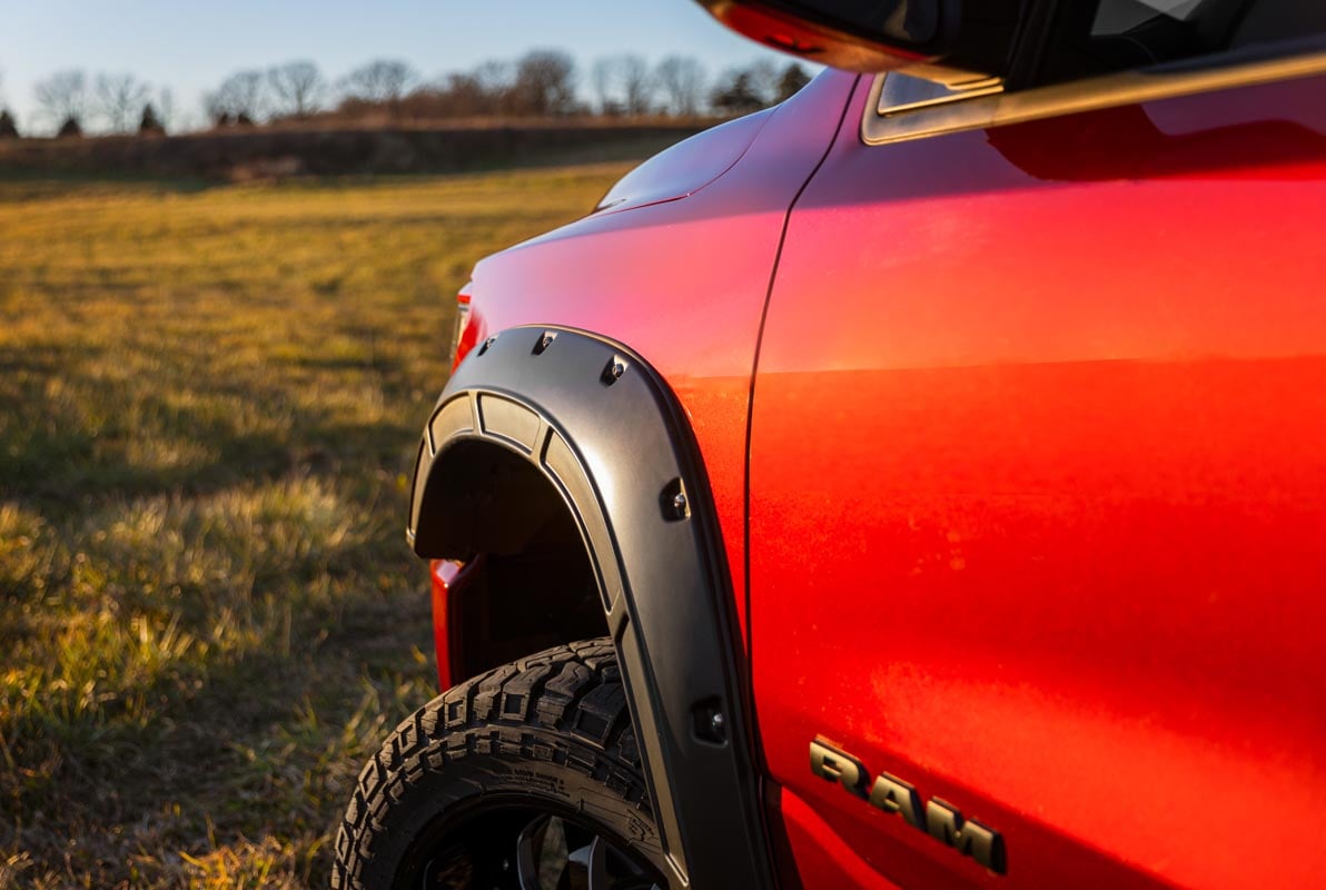 Fender Flares | Defender | PR4 Flame Red | Ram 1500 2WD/4WD (2019-2024)