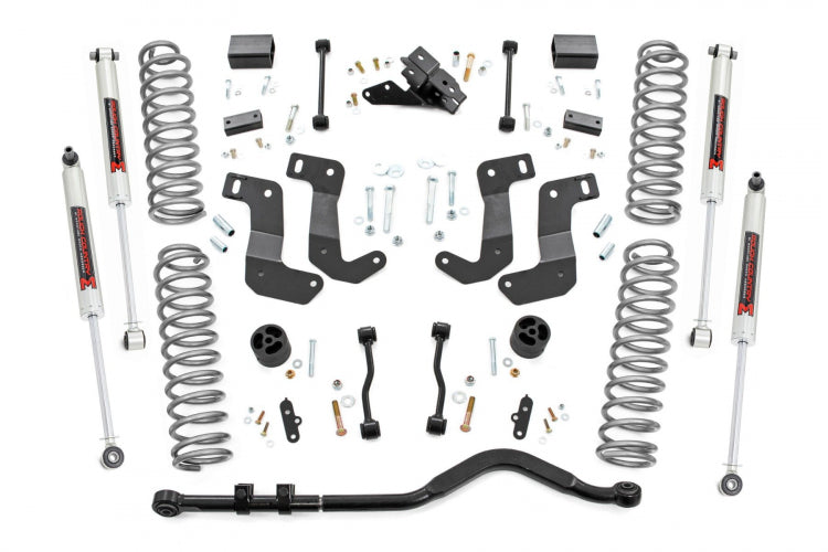 Rough Country 3.5 Inch Lift Kit | C/A Drop | Stage 1 | M1 Shocks | Jeep Wrangler 4XE (21-23)