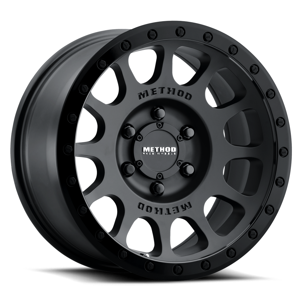 Method MR305 NV 17x8.5 0mm Offset 8x6.5 130.81mm CB Matte Black/Gloss Black Wheel