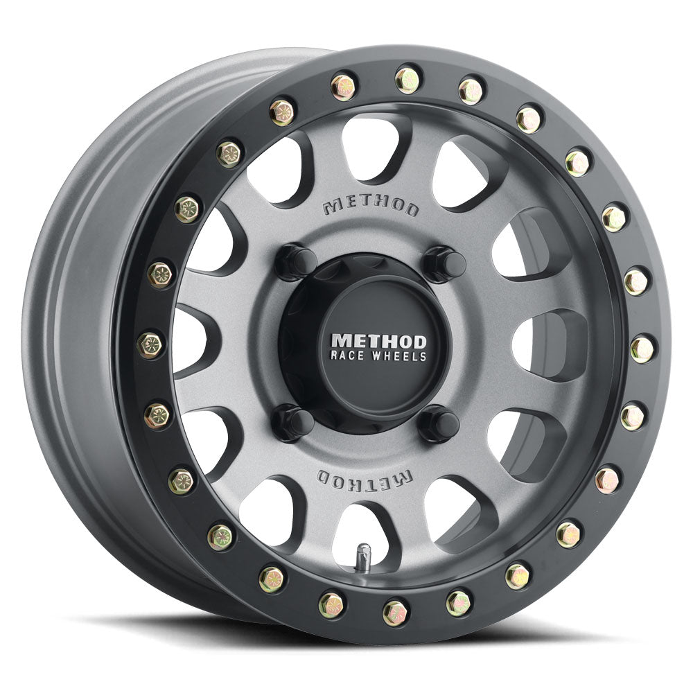 Method MR401 UTV Beadlock 15x7 5+2 38mm Offset 4x136 106mm CB Matte Black Wheel