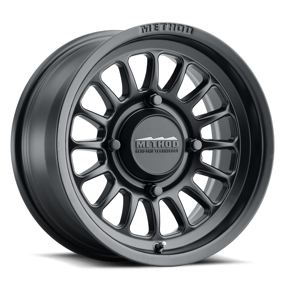 Method MR411 Bead Grip 15x7 5+2 38mm Offset 5x4.5 72 CB Matte Black Wheel