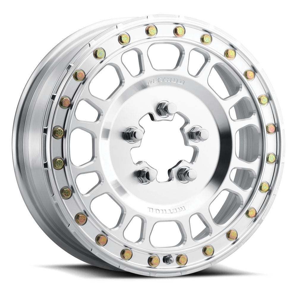 Method MR412 Beadlock 15x5 4.2+.8 43mm Offset 5x4.5 78 CB Machined - Raw Wheel