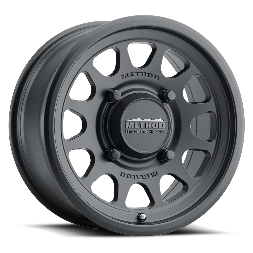 Method MR414 Bead Grip 15x7 5+2 38mm Offset 4x156 132mm CB Matte Black Wheel
