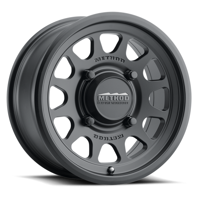 Method MR414 Bead Grip 15x7  4+3 13mm Offset  4x156  132mm CB Matte Black Wheel