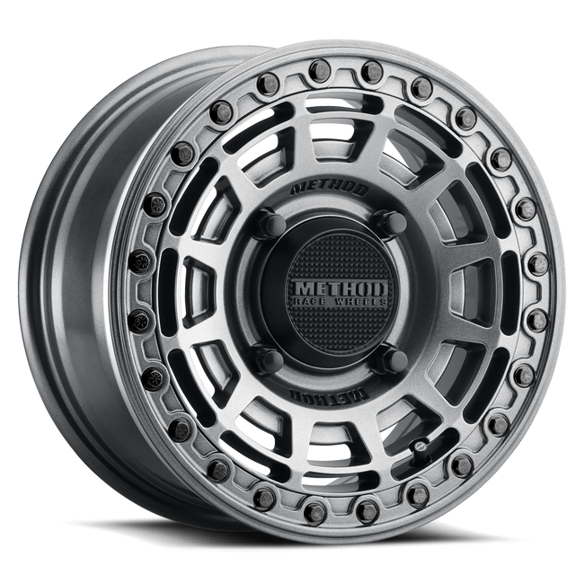 Method MR415 Beadlock 15x7 5+2 38mm Offset 4x156 132mm CB Graphite Wheel - Gloss Graphite Ring