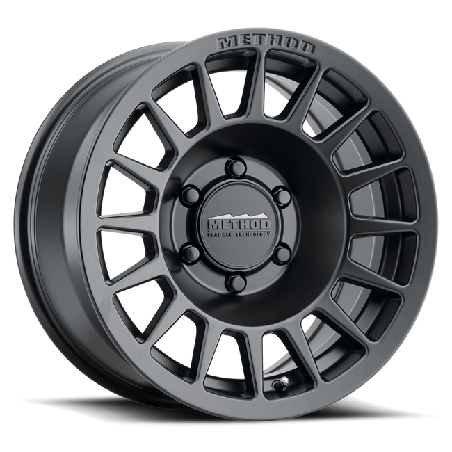Method MR707 Bead Grip 17x8.5 25mm Offset 6x5.5 BP 106.25mm CB - Matte Black Wheel