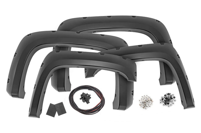 Pocket Fender Flares | 6'7" & 8' Bed | GIW Graystone | Chevy Silverado 1500/2500HD/3500HD (07-14)