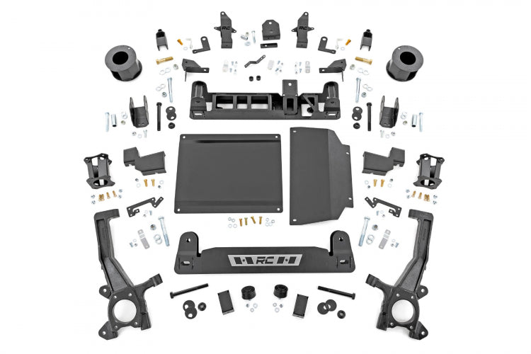 Rough Country 6 Inch Lift Kit | Toyota Tundra 4WD (2022-2025) With OE Black CV axles, Without Air Ride, With Auto Headlights