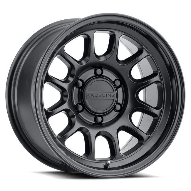 Raceline 958B Rogue 16x8in 5x114.3 BP 0mm Offset 72.62mm Bore - Satin Black Wheel