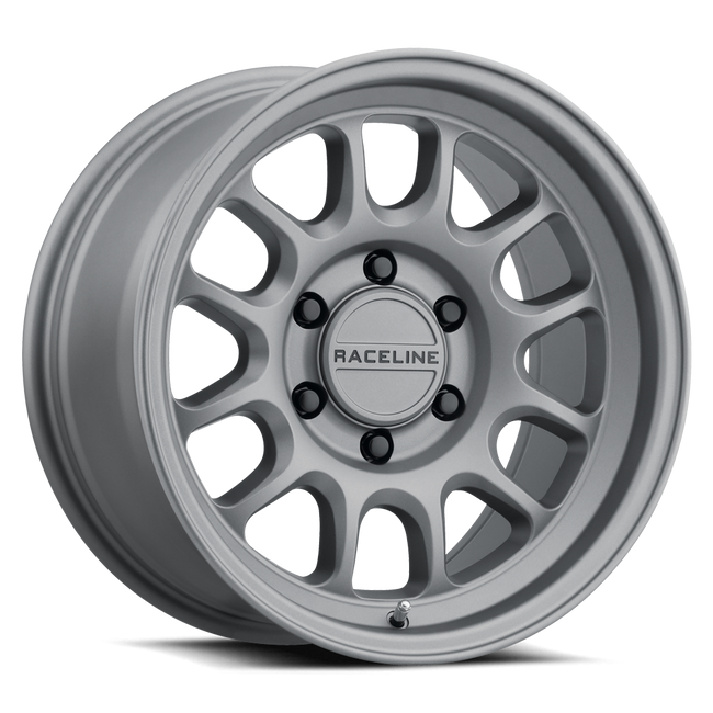 Raceline 958T Rogue 16x8in 5x114.3 BP 0mm Offset 72.62mm Bore - Titanium Wheel