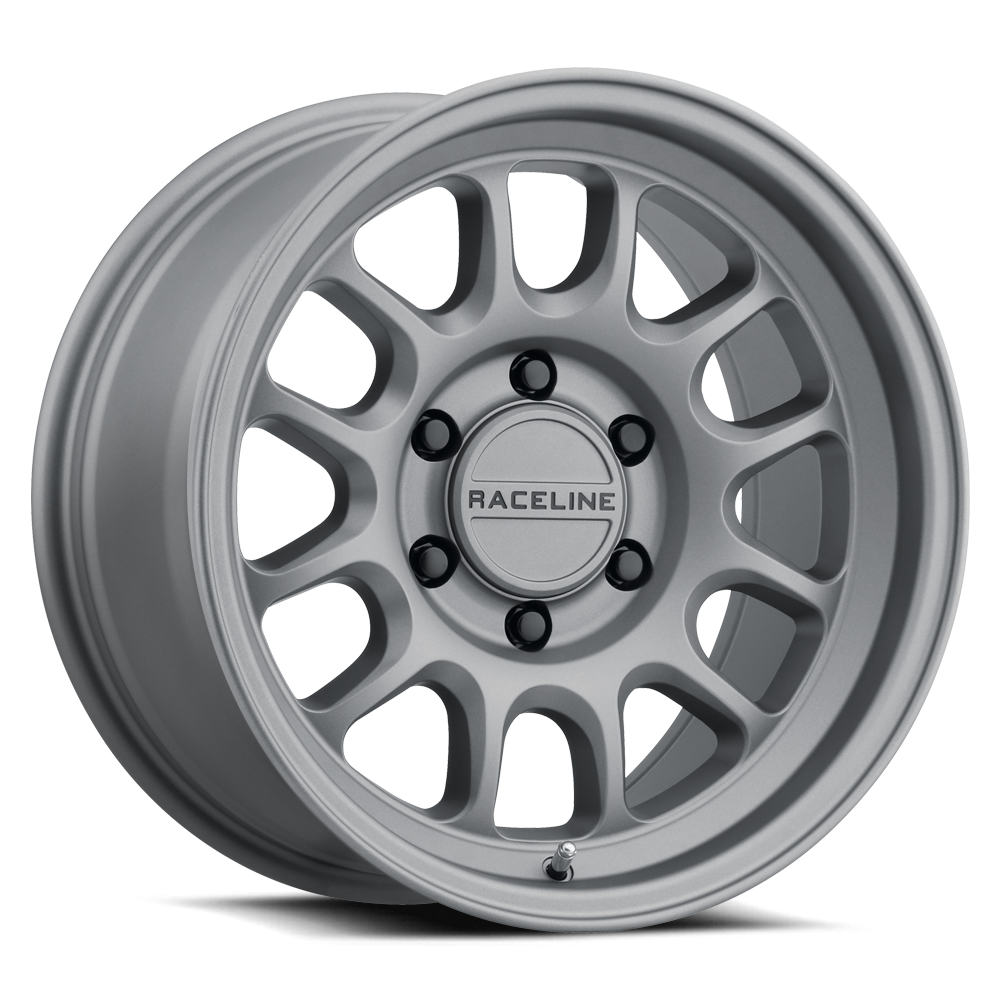 Raceline 958T Rogue 16x8in 5x139.7 BP 0mm Offset 106.5mm Bore - Titanium Wheel