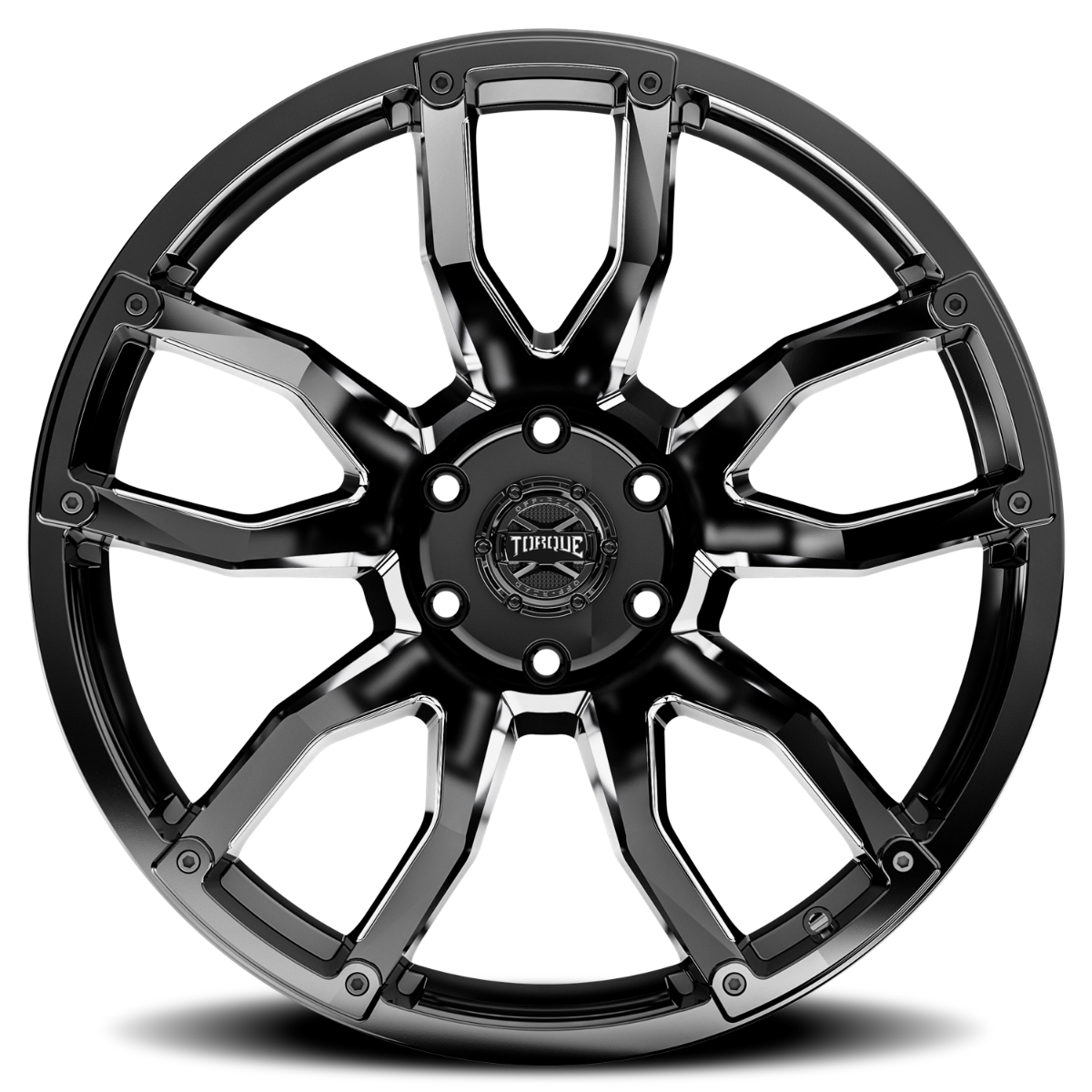 Torque Impact | Gloss Black w/Milled Accents | 20x9 | 8x180 | 0mm
