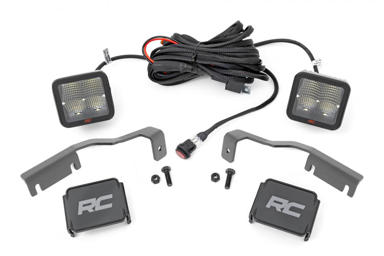 Rough Country LED Light | Ditch Mount | 2" Spectrum Pair | Spot | Nissan Frontier (22-23)
