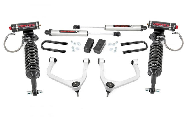 Rough Country 3.5 Inch Suspension Lift Kit w/ Vertex Struts And Shocks 19-23 GMC Silverado/Sierra 1500 4WD/2WD With Mono-Leaf Rear Spring