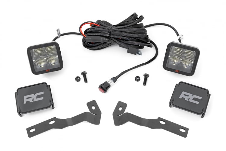 Rough Country LED Light | Ditch Mount | 2" Spectrum Pair | Spot | Toyota Tacoma (16-23)