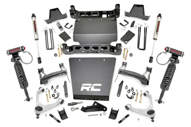Rough Country 7 Inch Lift Kit | Forged UCA | Vertex Struts V2 Shocks | Chevy/GMC 1500 (16-18) With Stamped Steel LCA