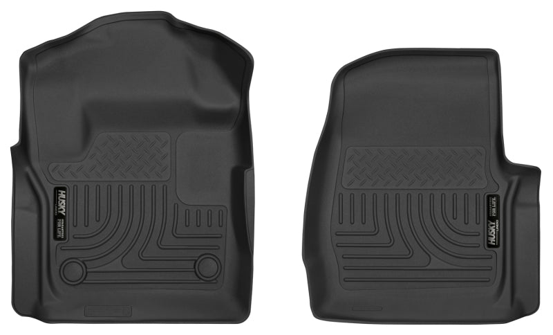 Husky Liners 2017-2024 Ford F250/F350 Series Standard Cab X-Act Contour Black Floor Liners