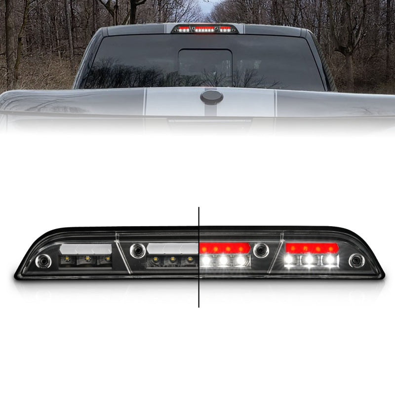 ANZO FORD F-150 15-23 / F-250/F-350/F-450 17-22 / RANGER 19-23 W/O Camera LED Third Brake Light - Black Housing/Clear Lens