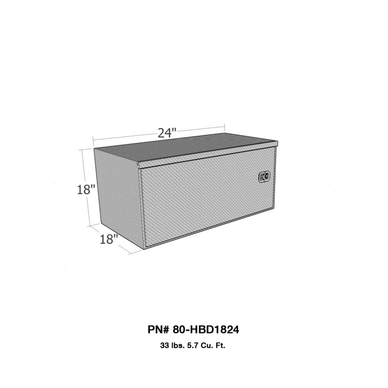 Westin/Brute HD Under Body 18in x 24in Swing Door - Aluminum