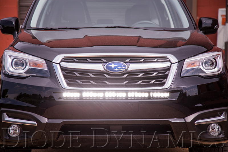 Diode Dynamics 30 In LED Light Bar Single Row Straight - Amber Flood Stage Series