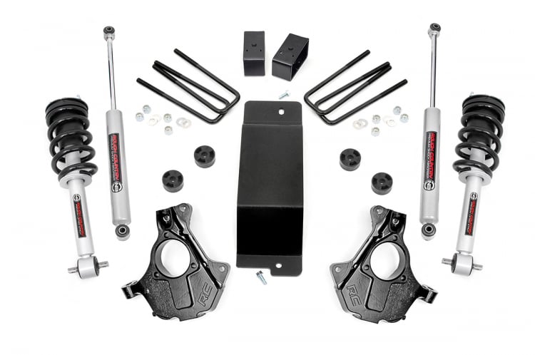 Rough Country 3.5 Inch Suspension Lift Knuckle Kit w/Struts 14-18 Silverado/Sierra 1500 4WD Cast Steel