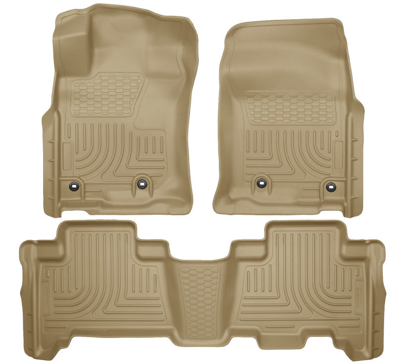 Husky Liners 2013 Toyota 4Runner WeatherBeater Tan Front & 2nd Seat Floor Liners