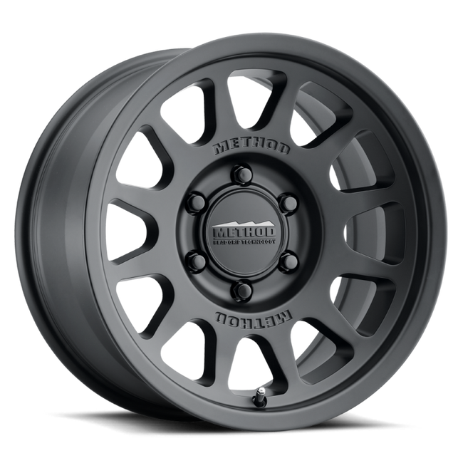 Method MR703 17x8.5 0mm Offset 6x5.5 106.25mm CB Matte Black Wheel